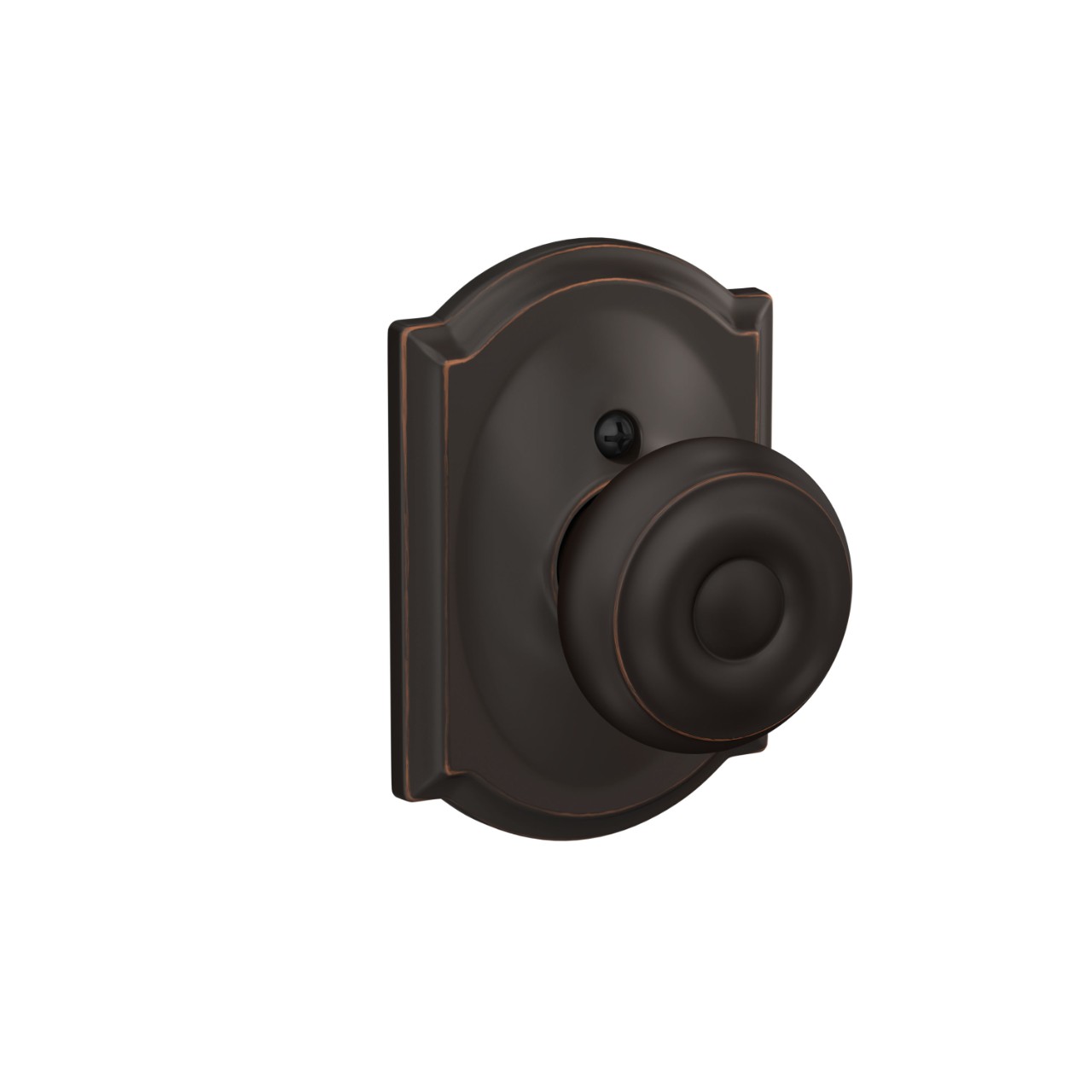Georgian Knob Hall & Closet Lock with Camelot Trim