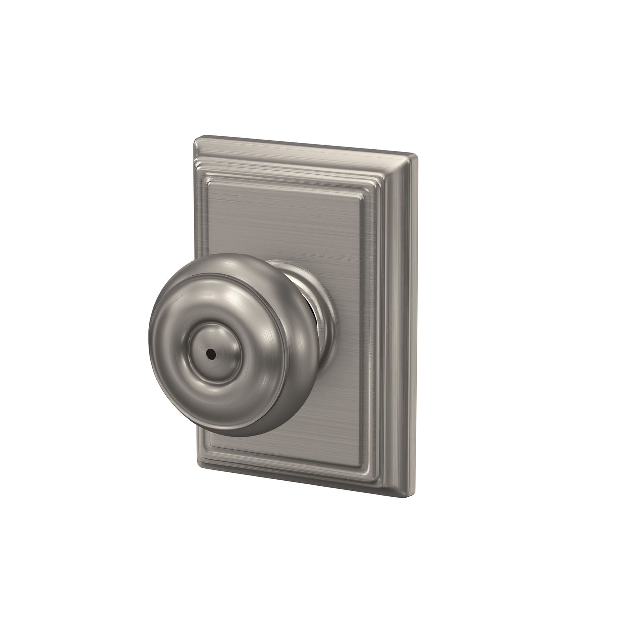 Georgian Knob Bed & Bath Lock with Addison Trim