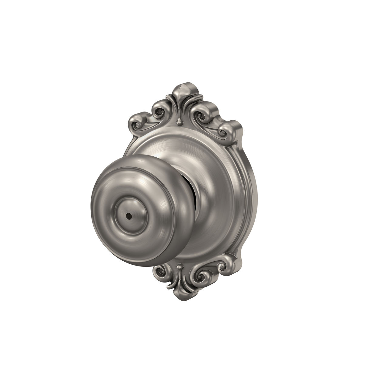 Georgian Knob Bed & Bath Lock with Brookshire Trim
