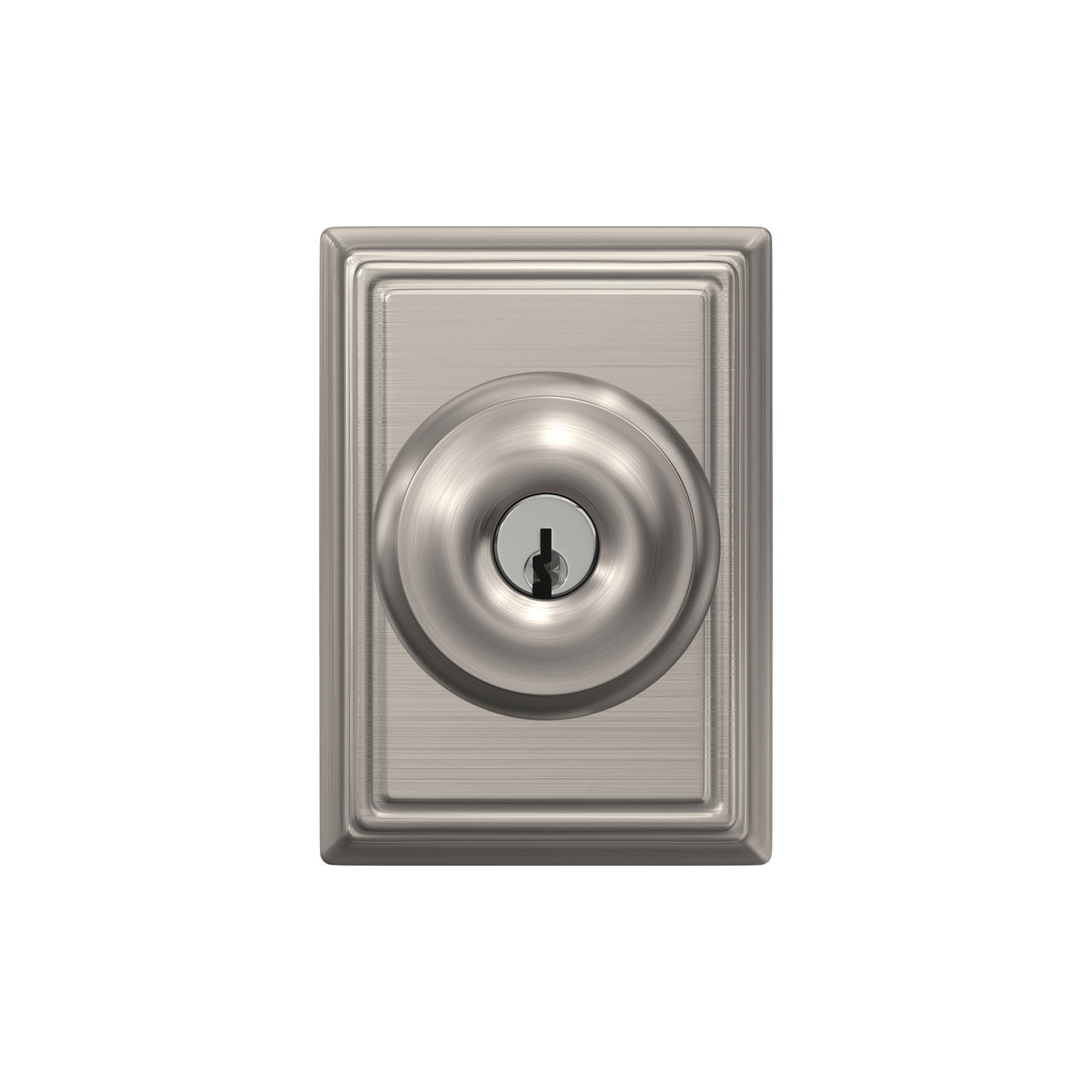 Georgian Knob Keyed Entry Lock with Addison Trim