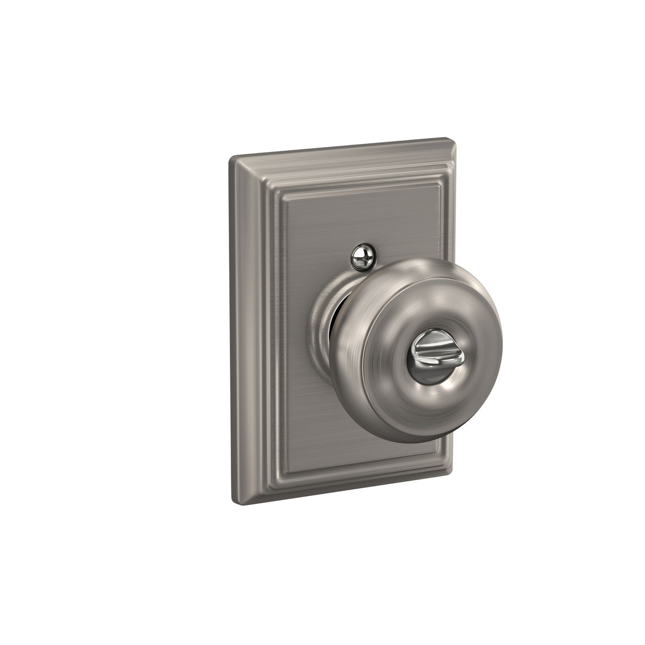 Georgian Knob Keyed Entry Lock with Addison Trim