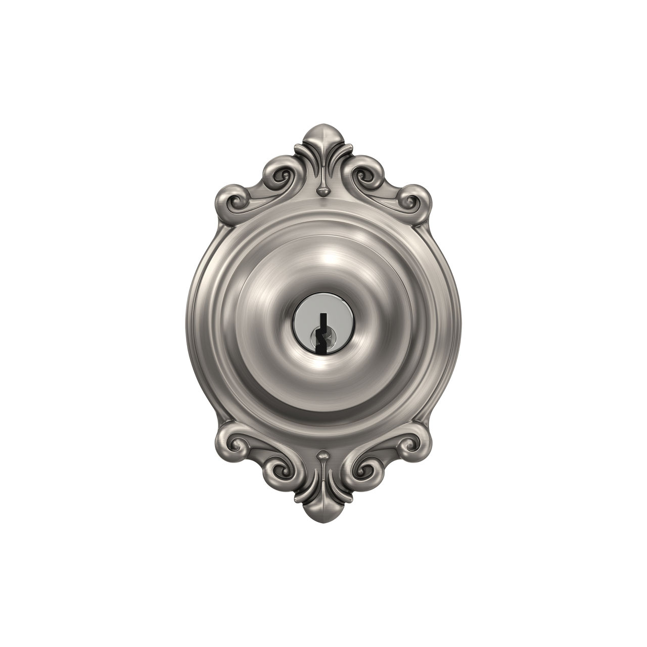 Georgian Knob Keyed Entry Lock with Brookshire Trim