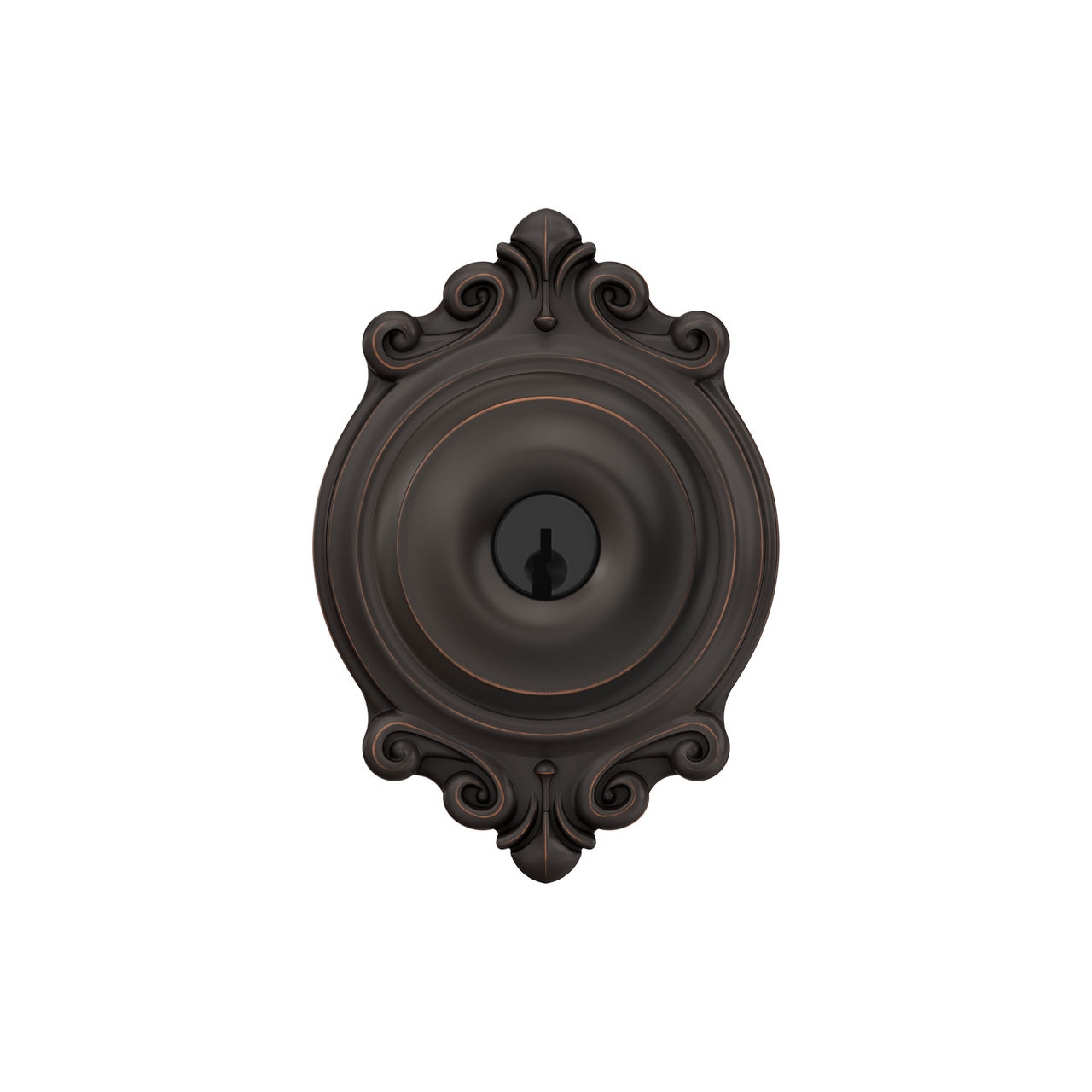 Georgian Knob Keyed Entry Lock with Brookshire Trim