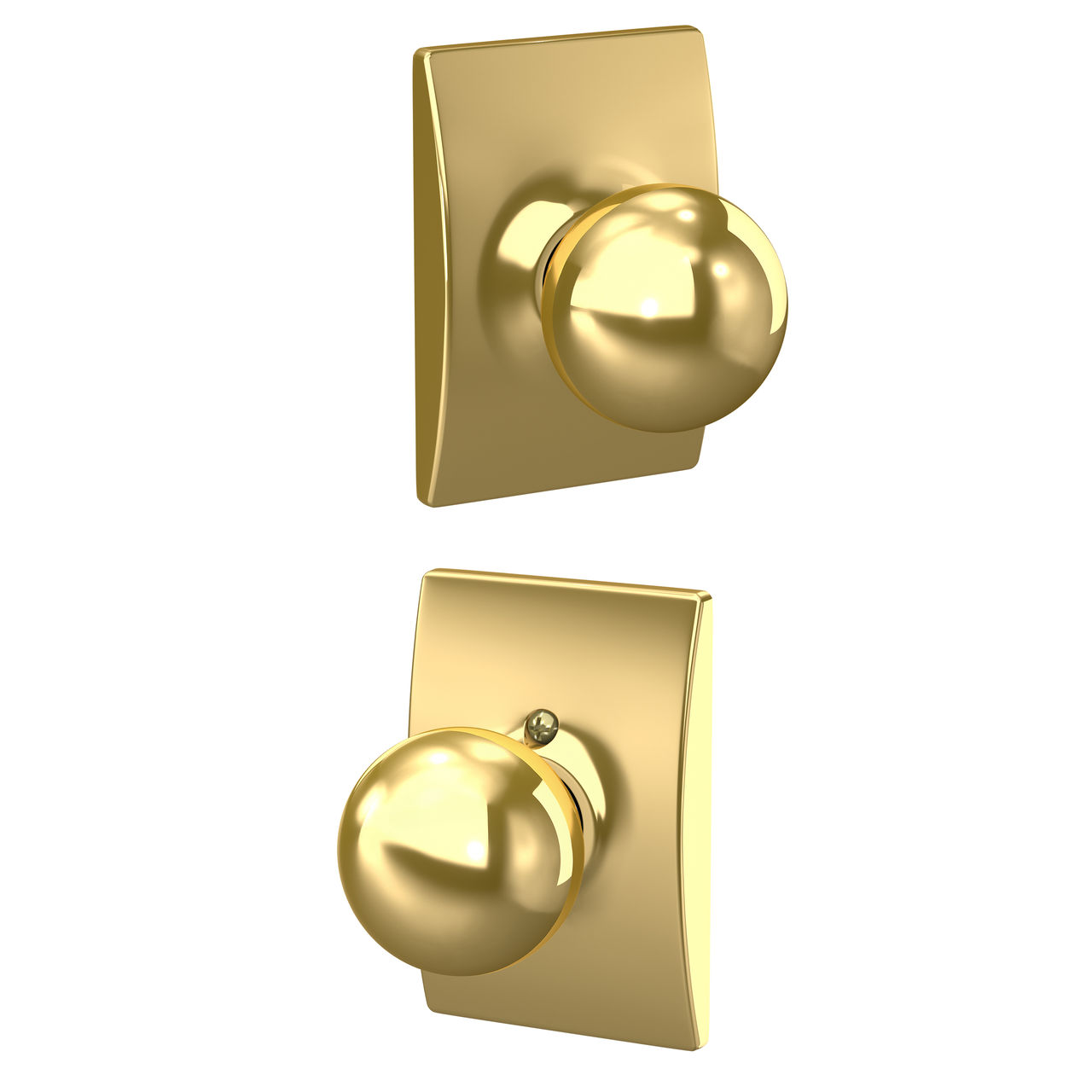 Orbit Knob Hall & Closet Lock with Century Trim