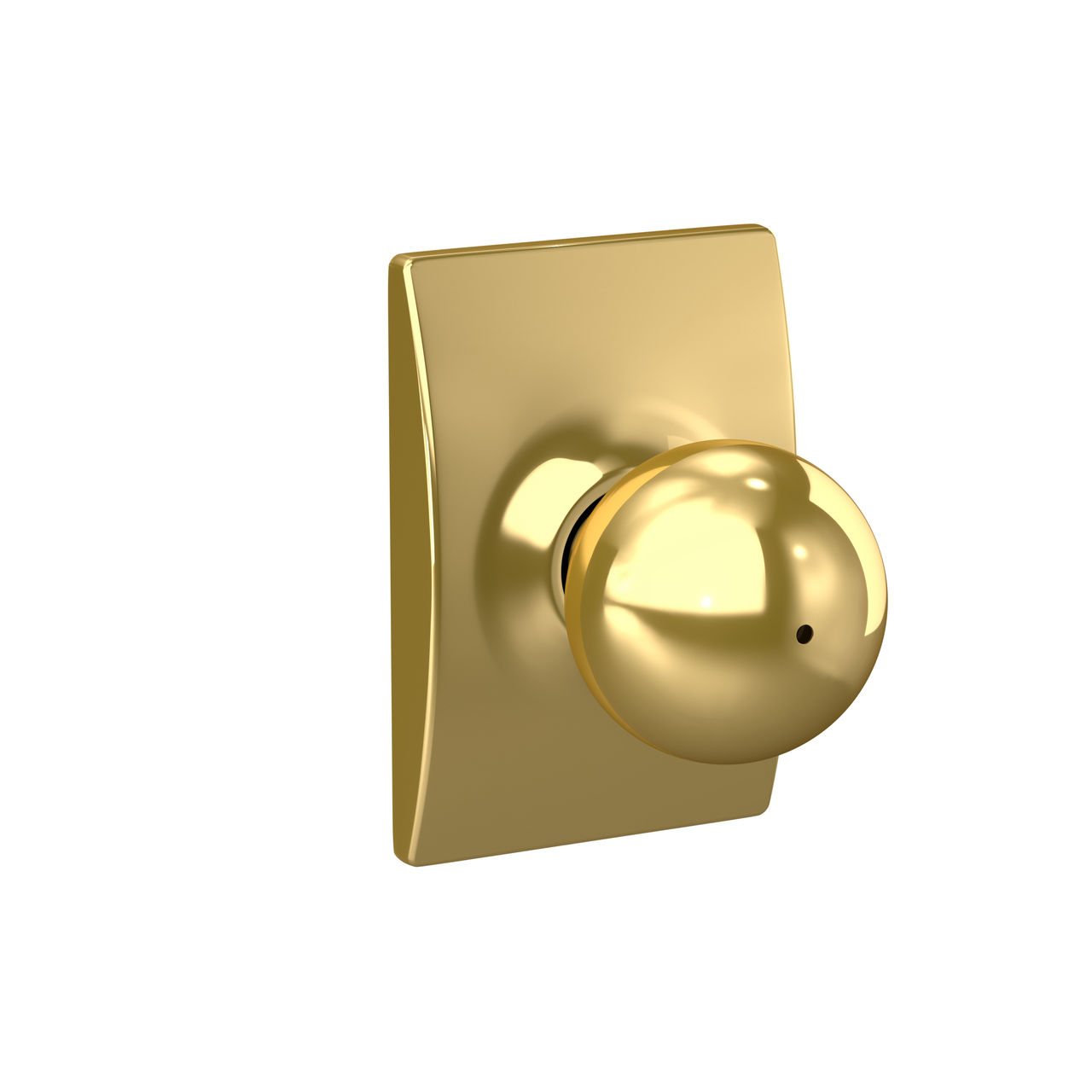 Orbit Knob Bed & Bath Lock with Century Trim