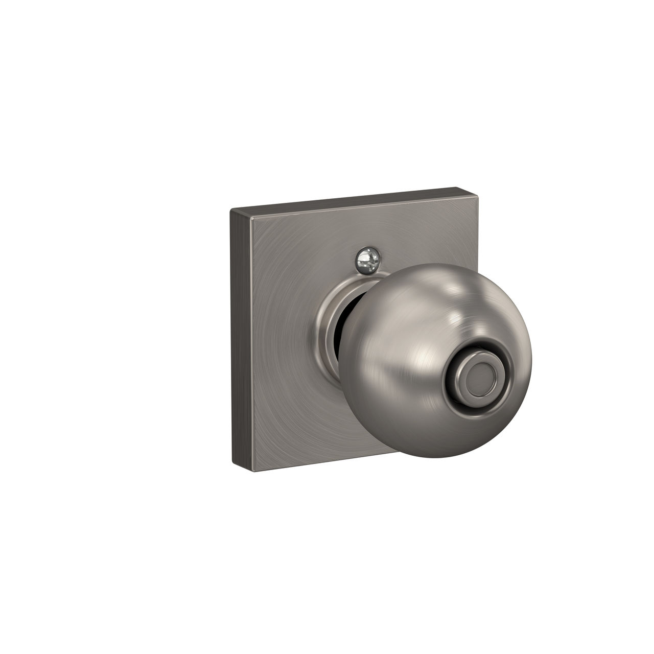 Orbit Knob Bed & Bath Lock with Collins Trim