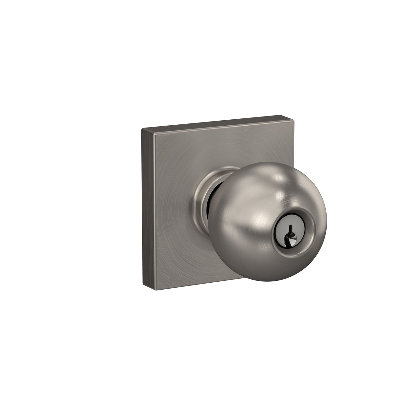 Orbit Knob Keyed Entry lock with Collins Trim