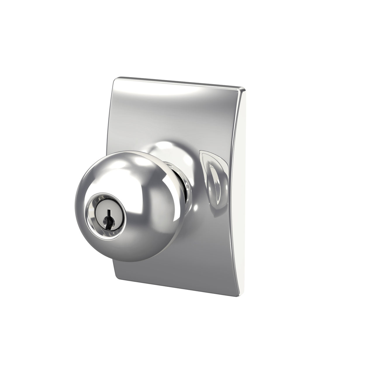 Orbit Knob Keyed Entry Lock with Century Trim