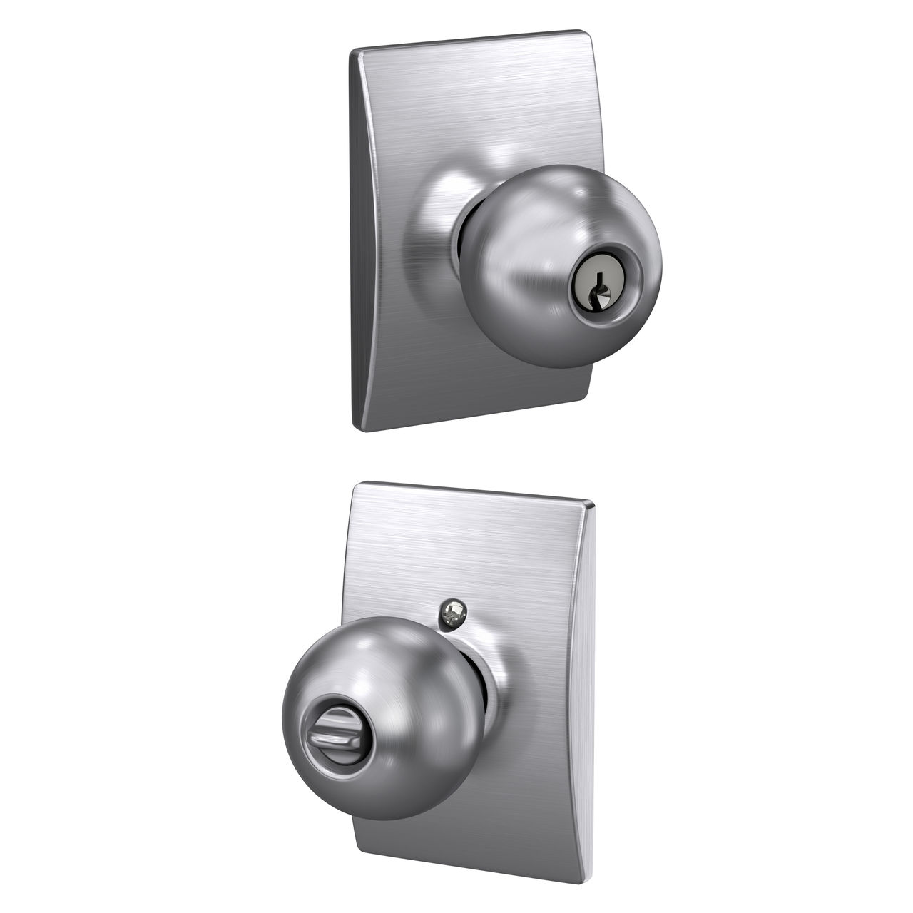 Orbit Knob Keyed Entry Lock with Century Trim