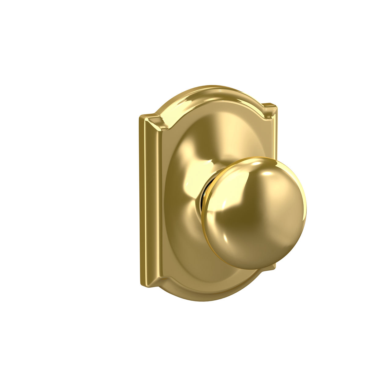 Plymouth Knob Hall & Closet Lock with Camelot Trim