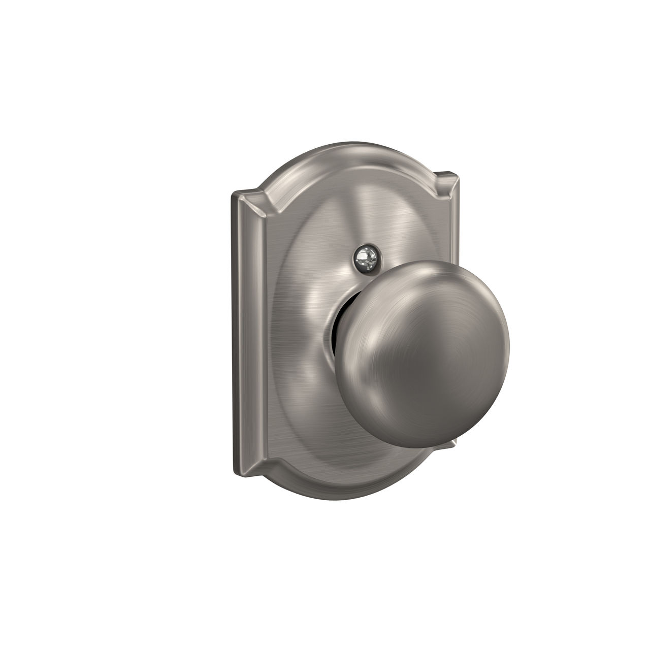 Plymouth Knob Hall & Closet Lock with Camelot Trim