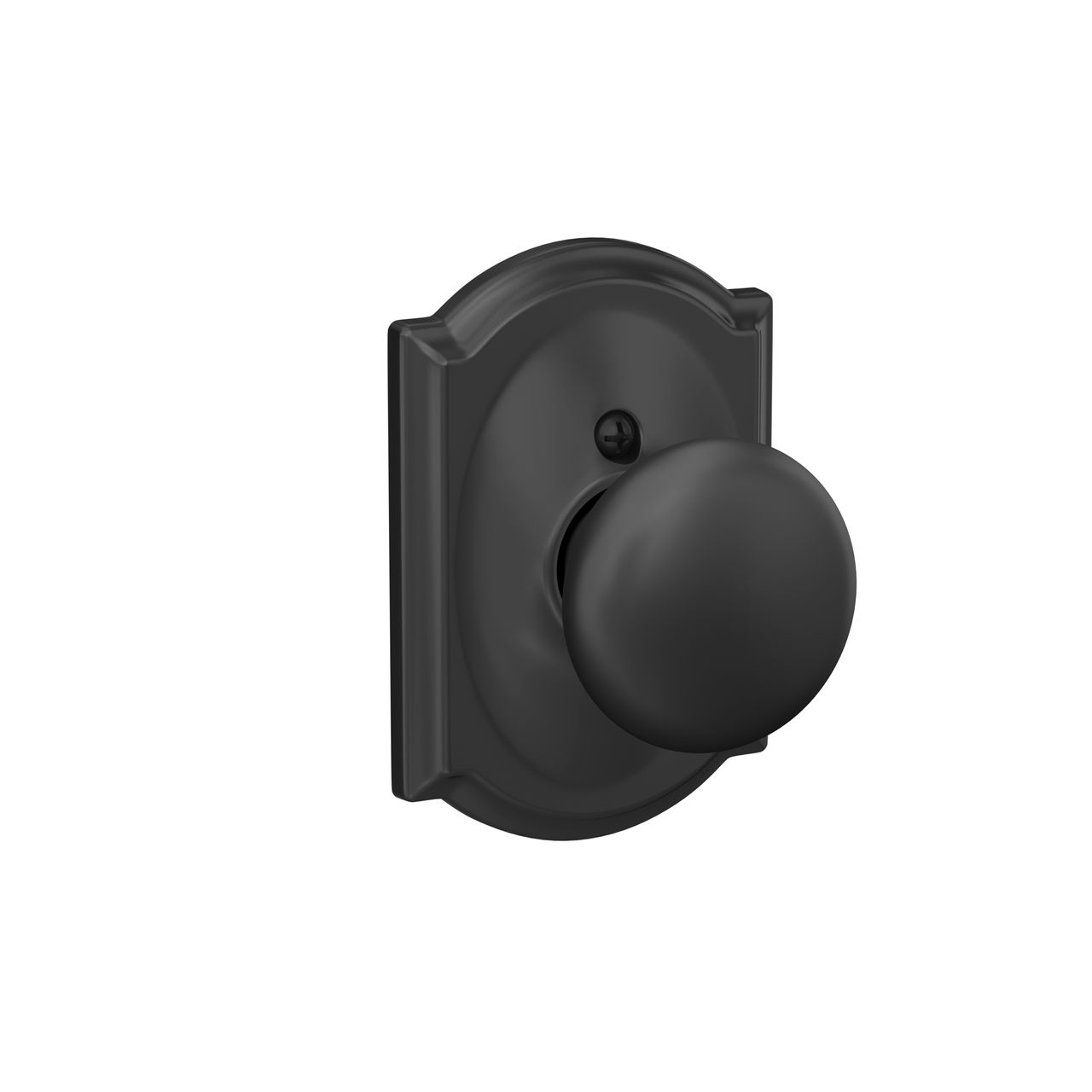 Plymouth Knob Hall & Closet Lock with Camelot Trim