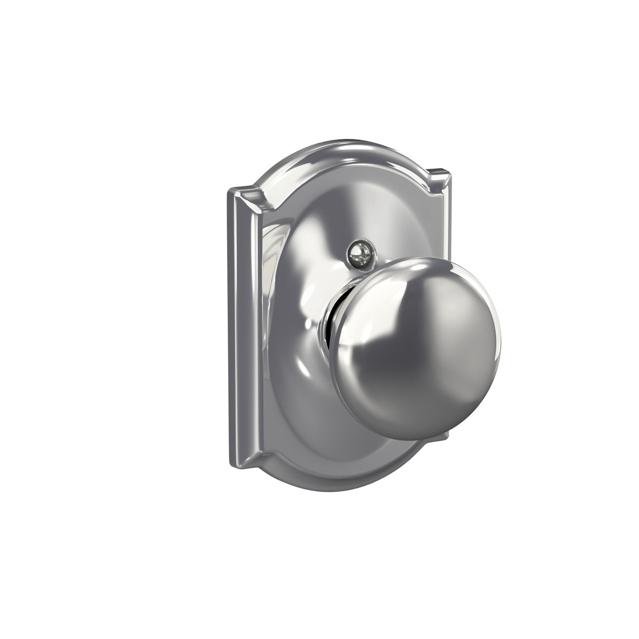 Plymouth Knob Hall & Closet Lock with Camelot Trim