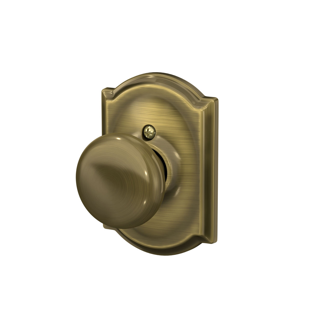 Plymouth Non-Turning (Dummy) Door Knob with Camelot Trim