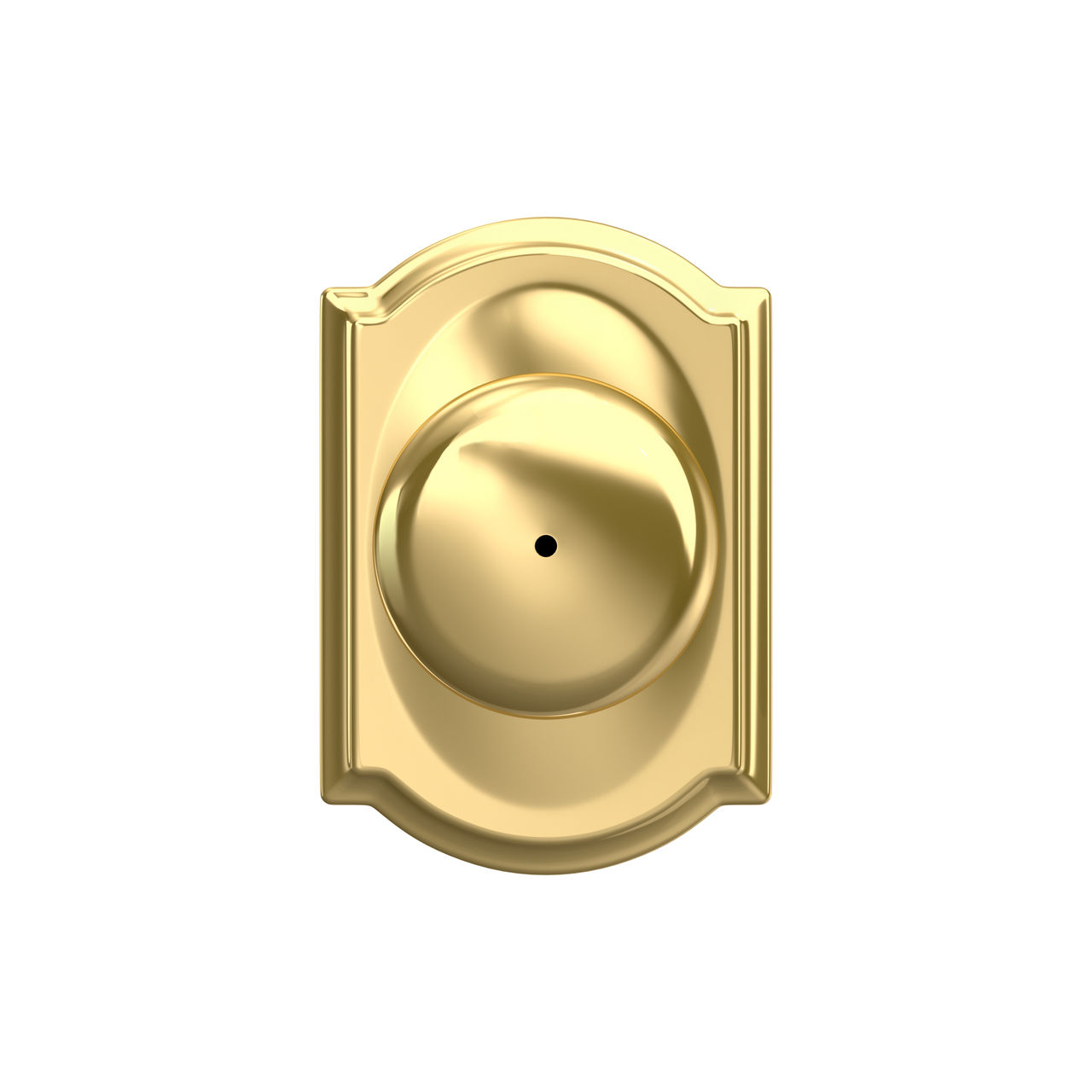 Plymouth Knob Bed & Bath Lock with Camelot Trim