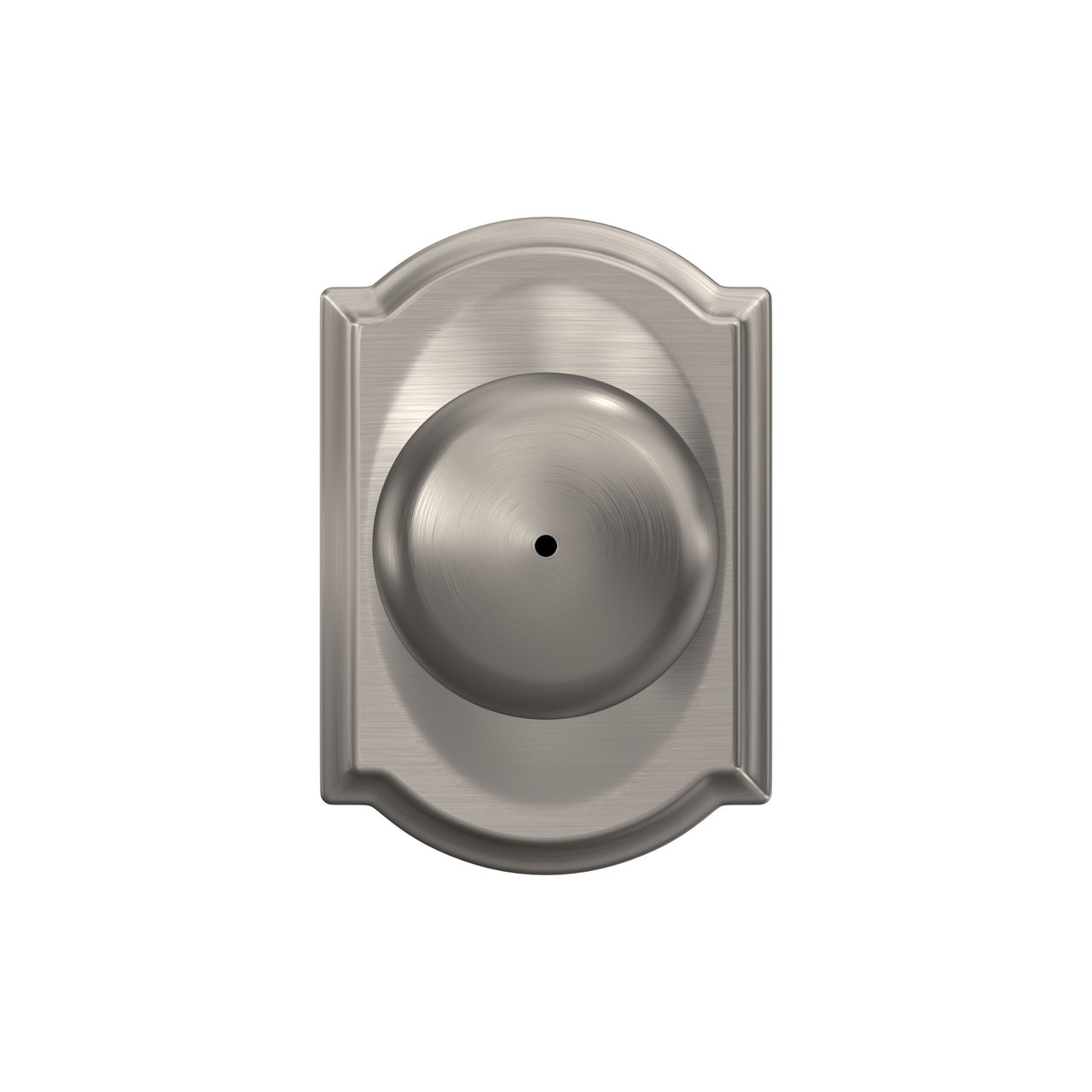 Plymouth Knob Bed & Bath Lock with Camelot Trim