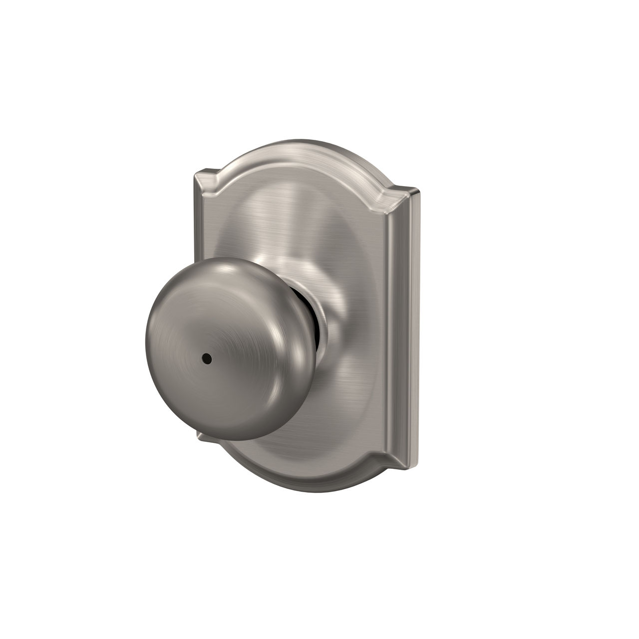 Plymouth Knob Bed & Bath Lock with Camelot Trim