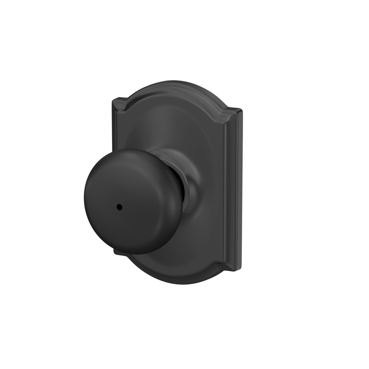 Plymouth Knob Bed & Bath Lock with Camelot Trim