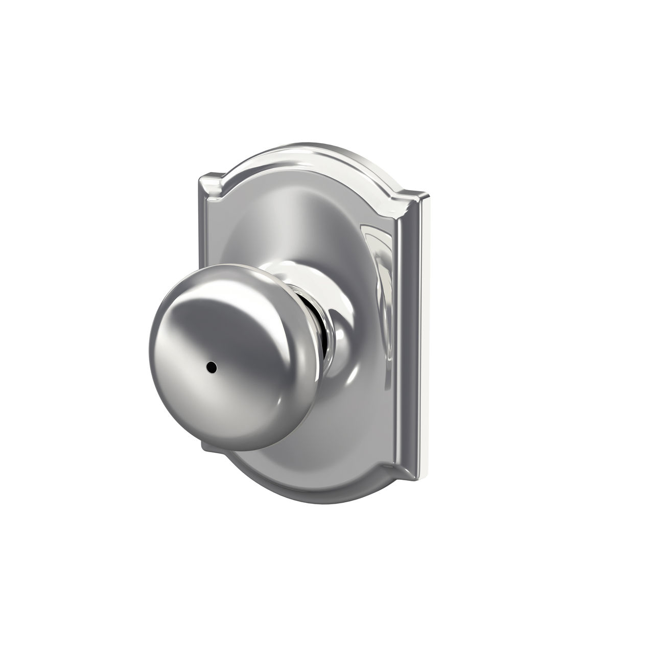 Plymouth Knob Bed & Bath Lock with Camelot Trim