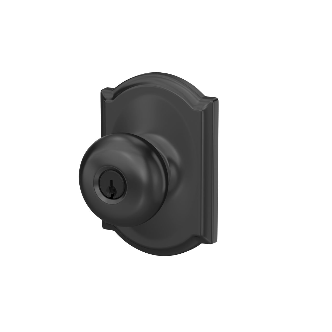 Plymouth Knob Keyed Entry Lock with Camelot Trim
