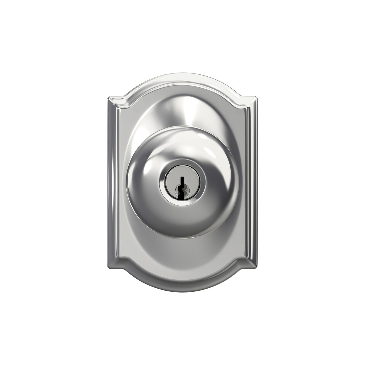 Plymouth Knob Keyed Entry Lock with Camelot Trim