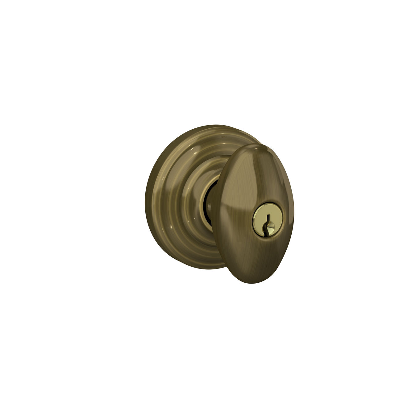 Siena Knob Keyed Entry Lock with Andover Trim