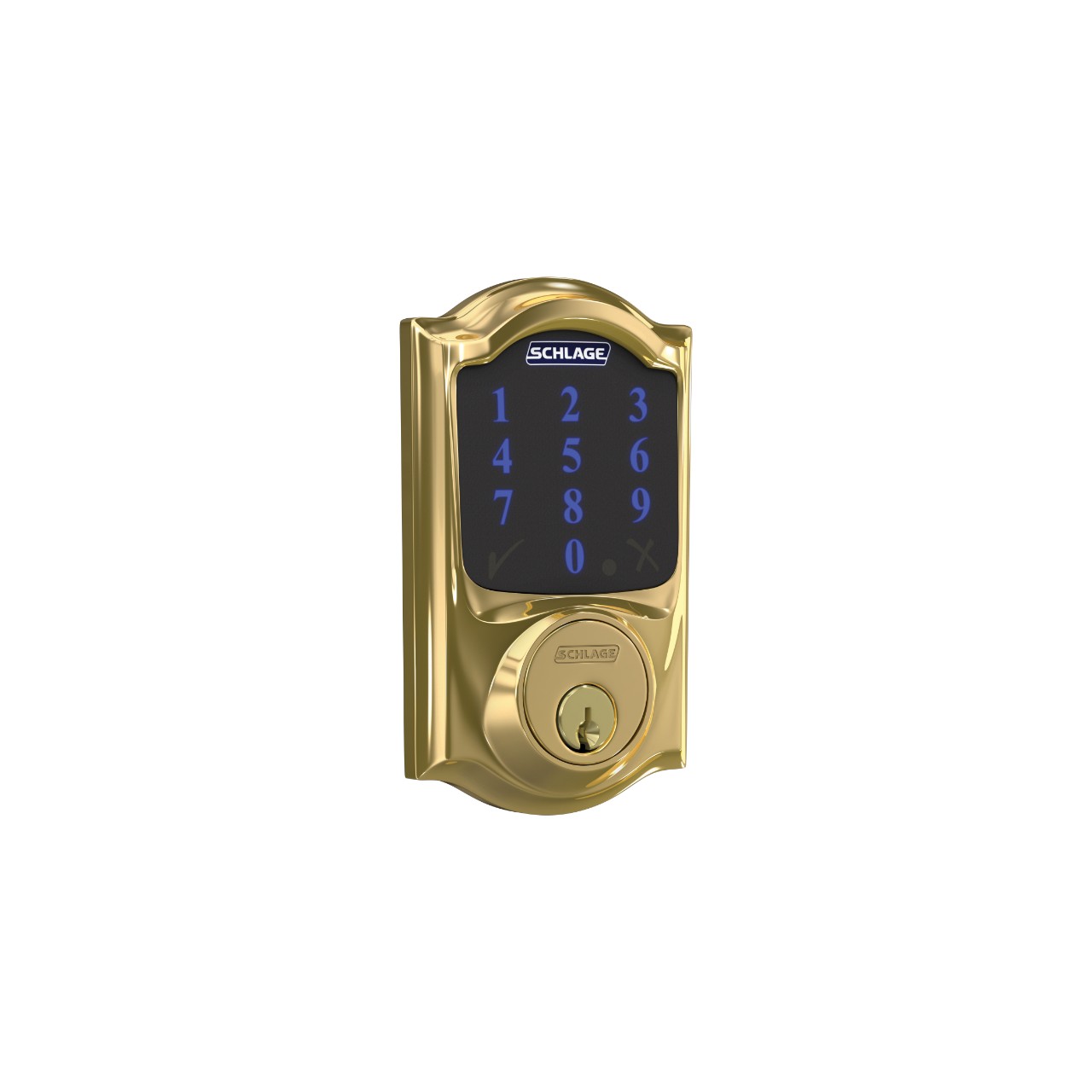 Schlage Connect™ Smart Deadbolt, Z-Wave Plus with Camelot Trim
