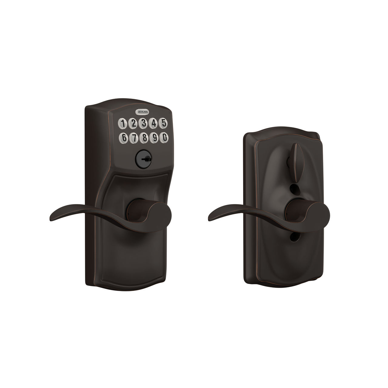 Keypad Lever and Accent Lever with Flex Lock