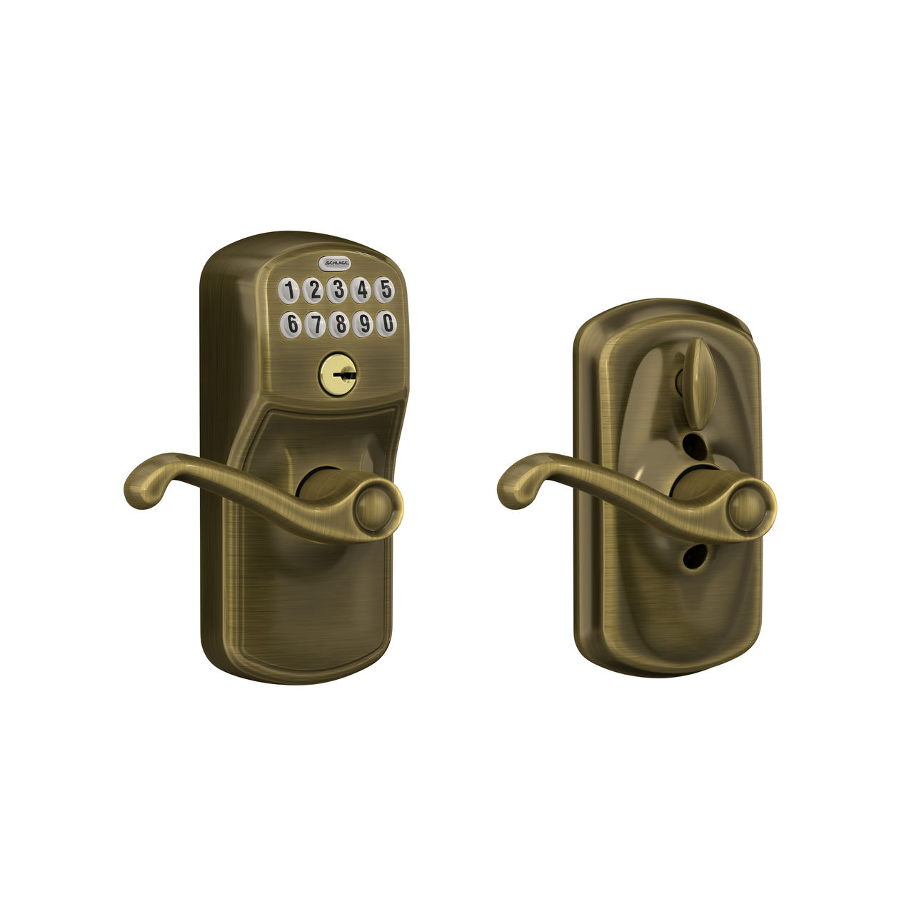 Keypad Lever and Flair Lever with Flex Lock