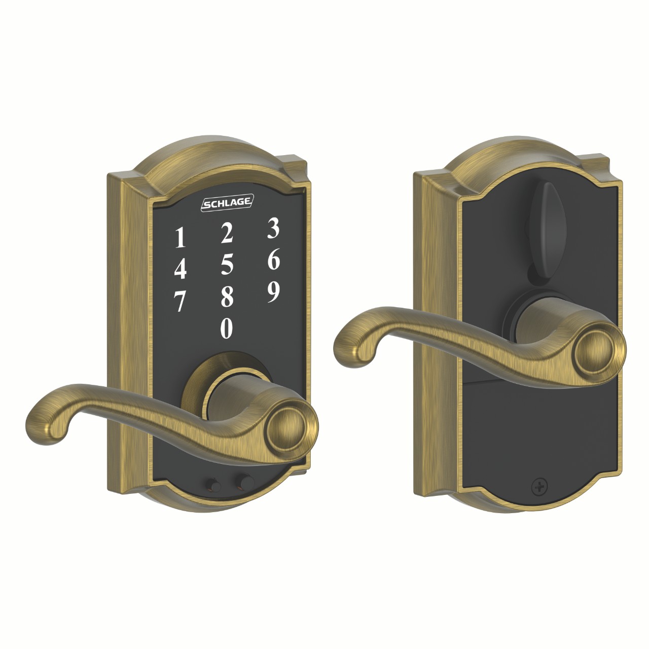 Schlage Touch™ Keyless Touchscreen Lever with Flair Lever