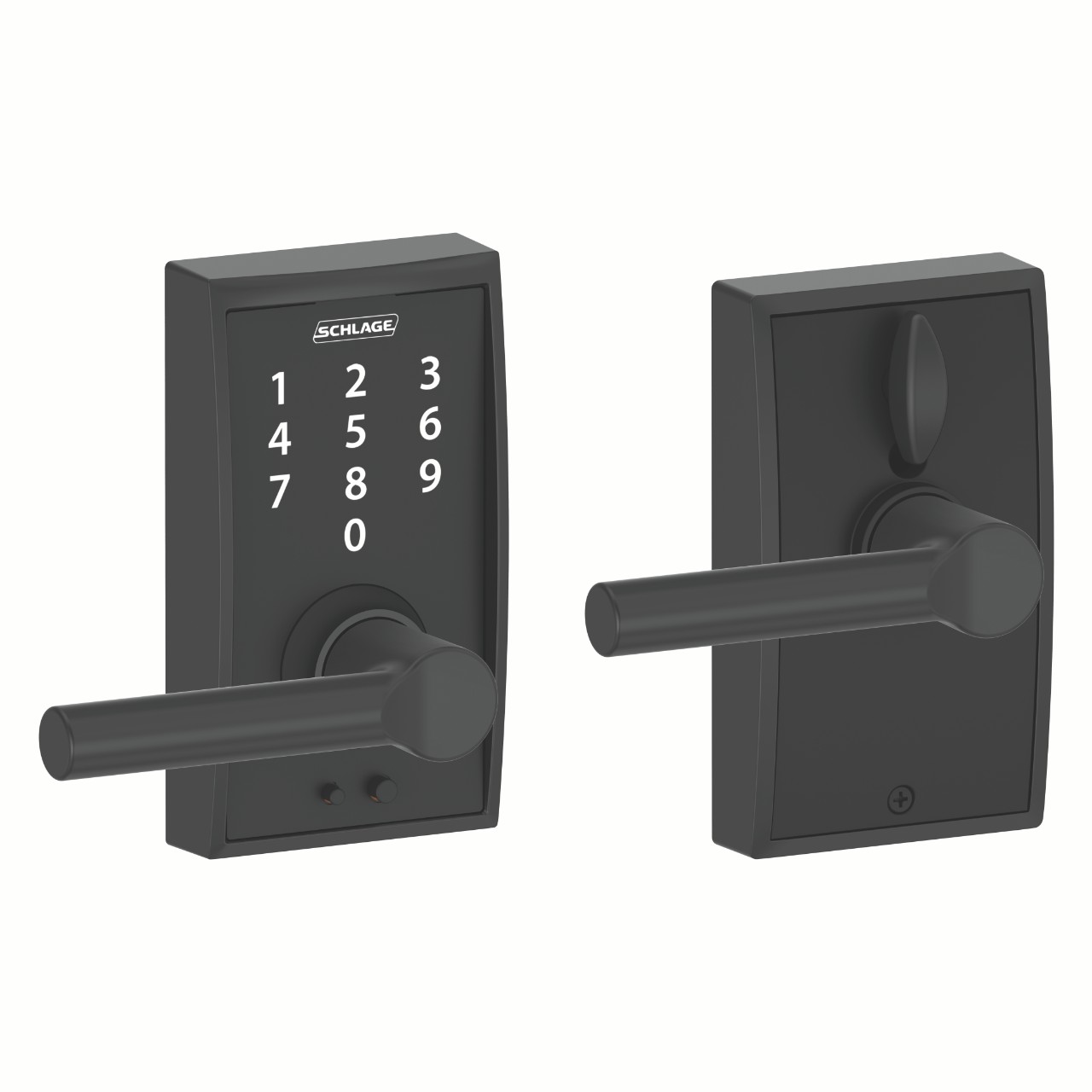 Schlage Touch™ Keyless Touchscreen Lever with Broadway Lever