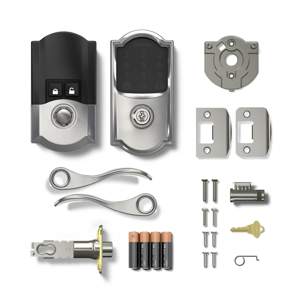 Schlage Encode™ Smart WiFi Accent Lever with Camelot Trim