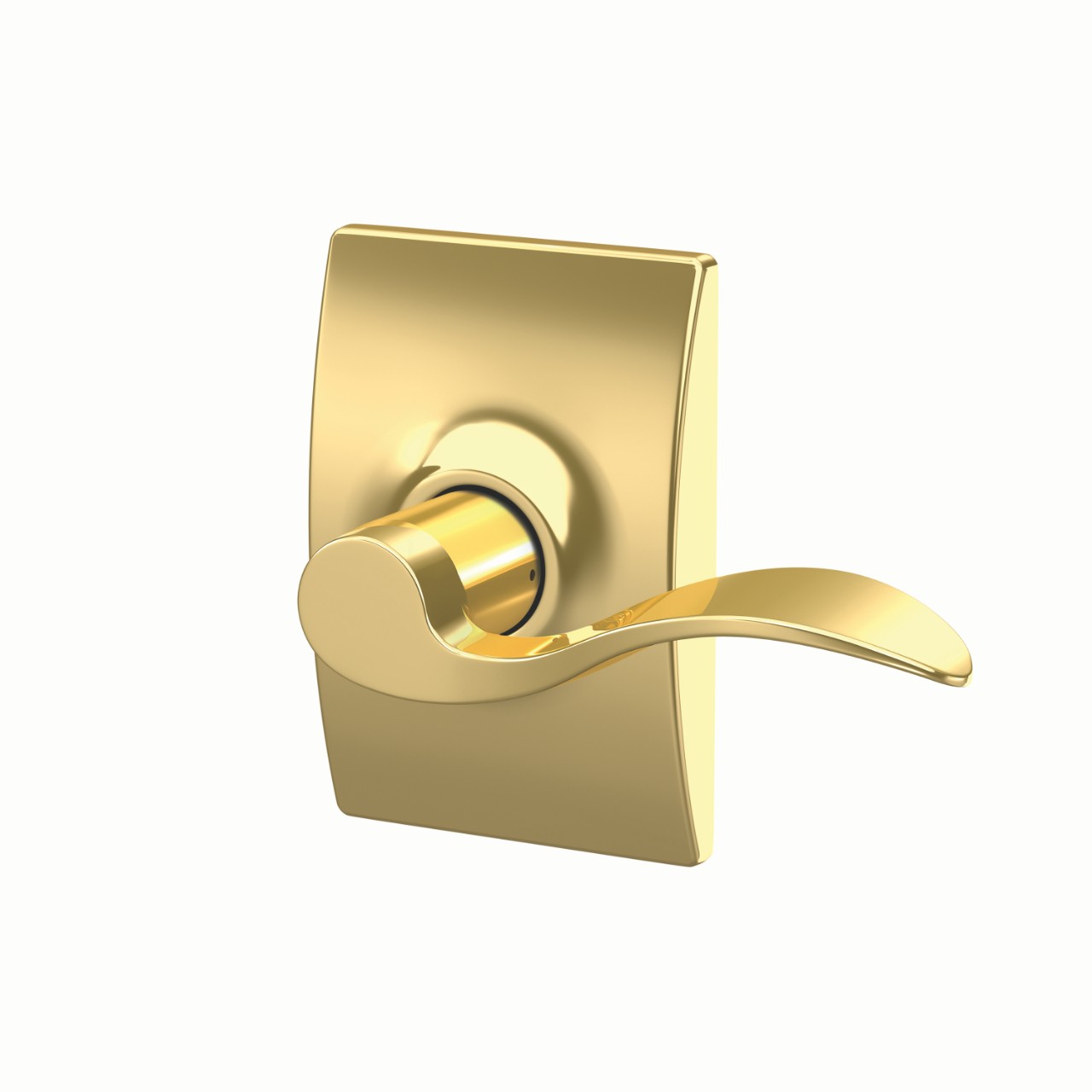 Accent Lever Hall & Closet Lock with Century Trim