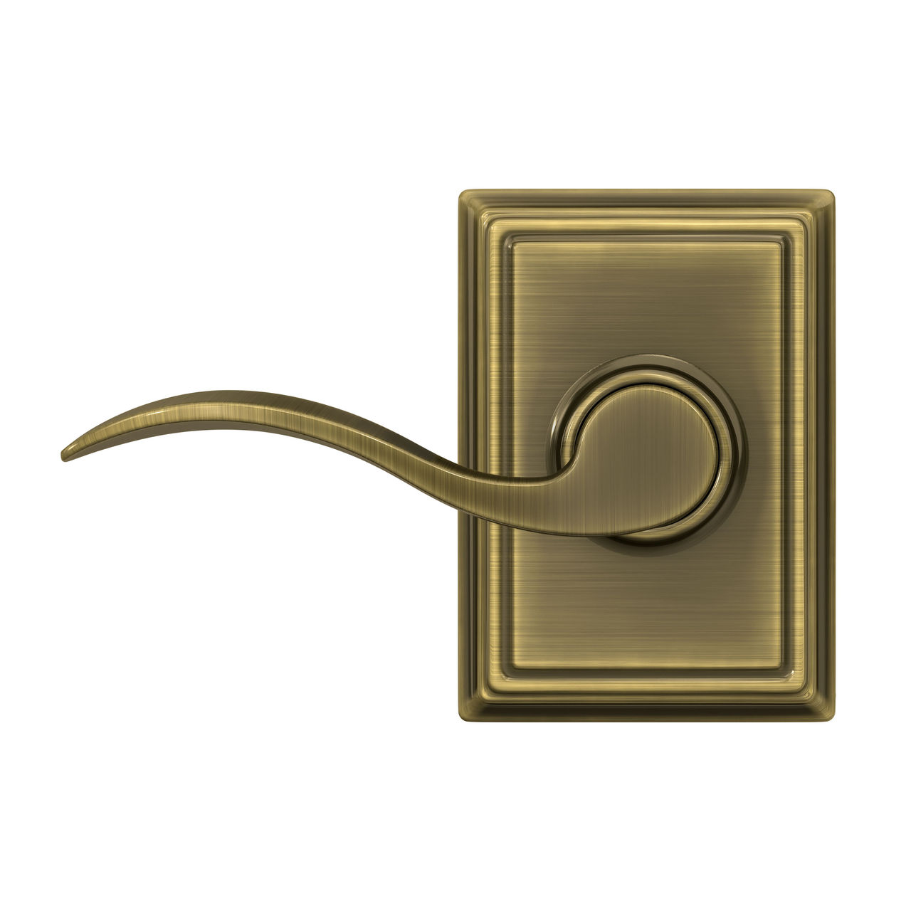 Accent Lever Hall & Closet Lock with Addison Trim