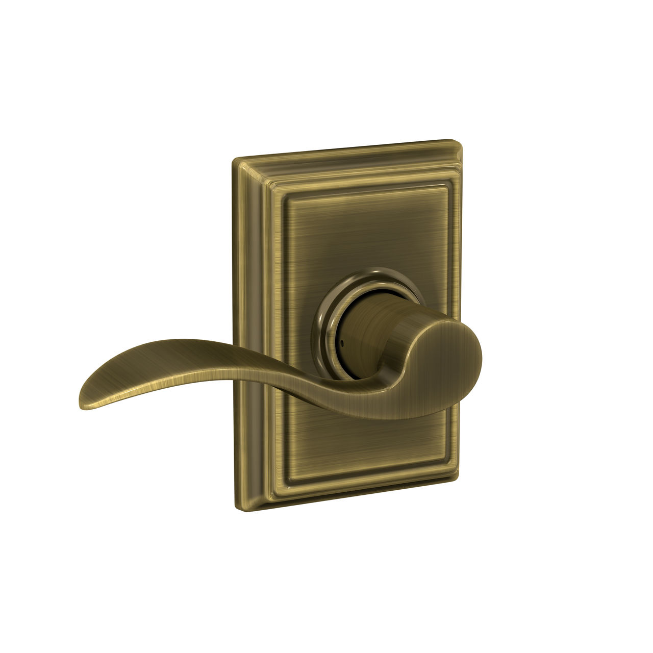 Accent Lever Hall & Closet Lock with Addison Trim