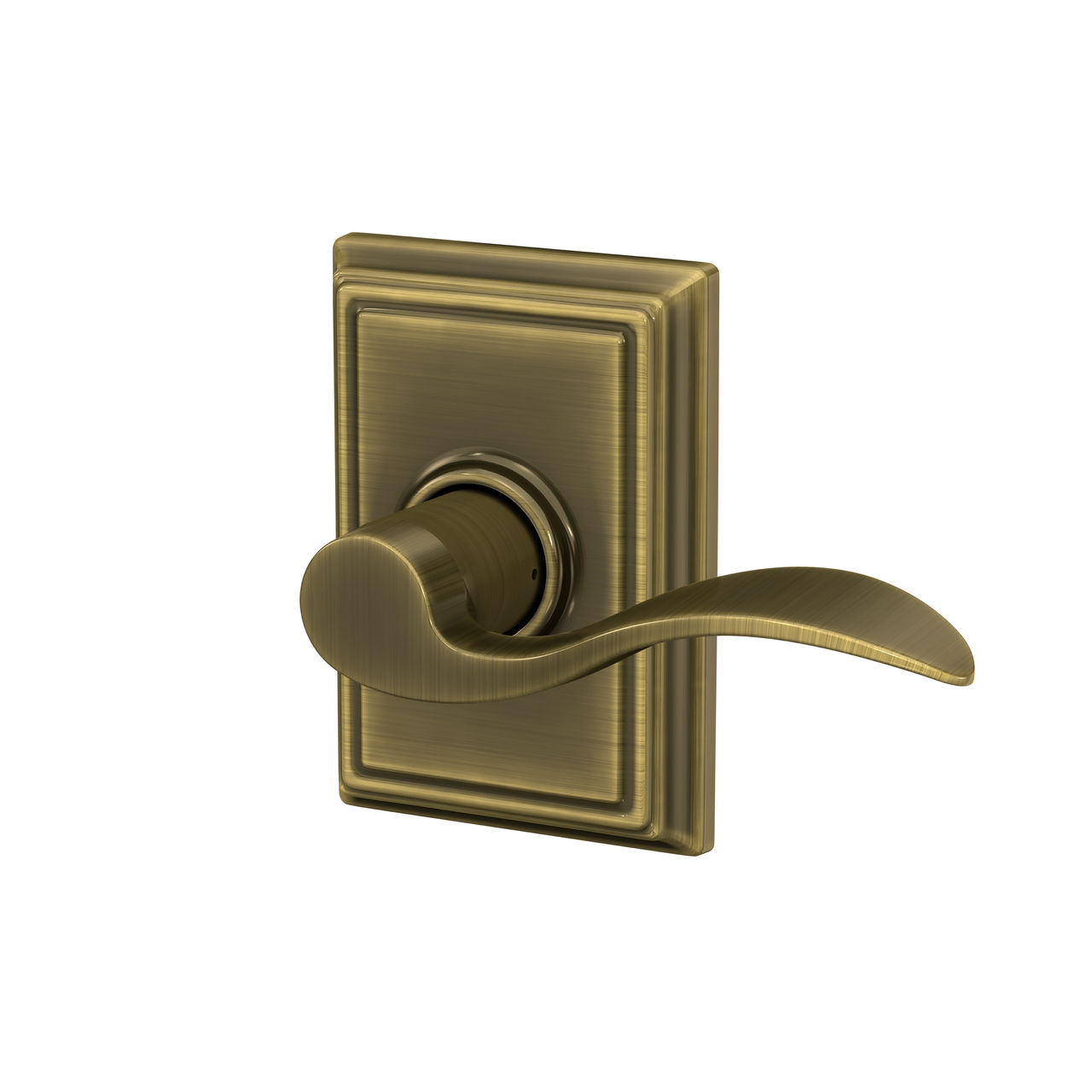 Accent Lever Hall & Closet Lock with Addison Trim