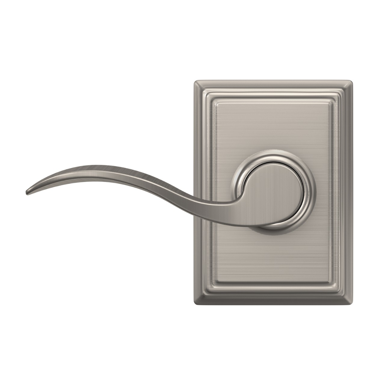 Accent Lever Hall & Closet Lock with Addison Trim