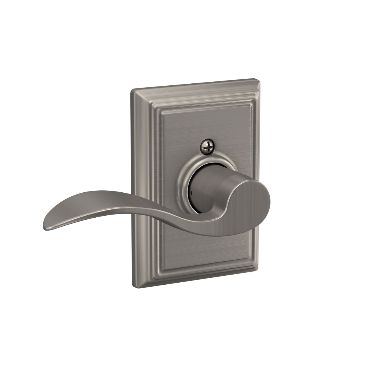 Accent Lever Hall & Closet Lock with Addison Trim