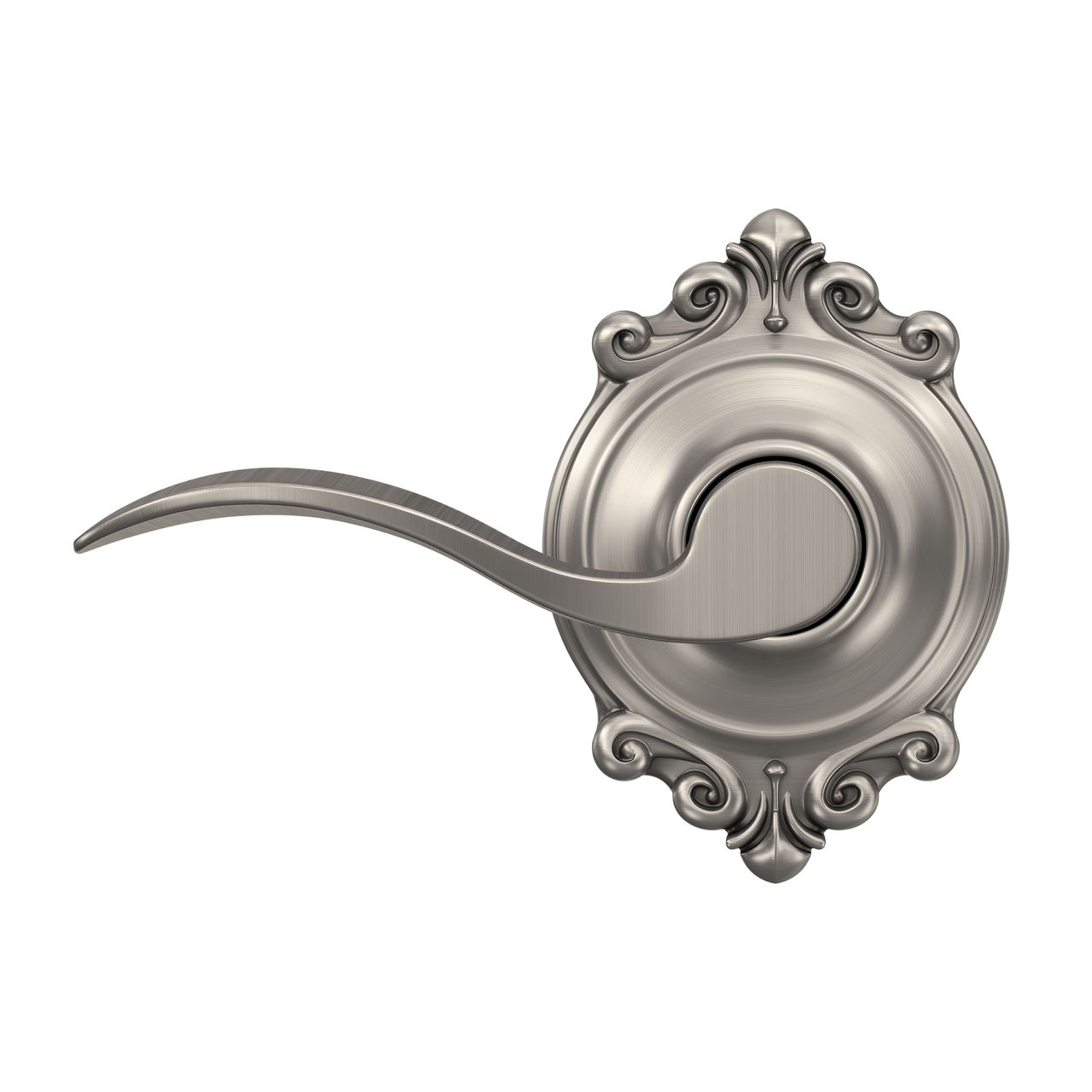 Accent Lever Hall & Closet Lock with Brookshire Trim