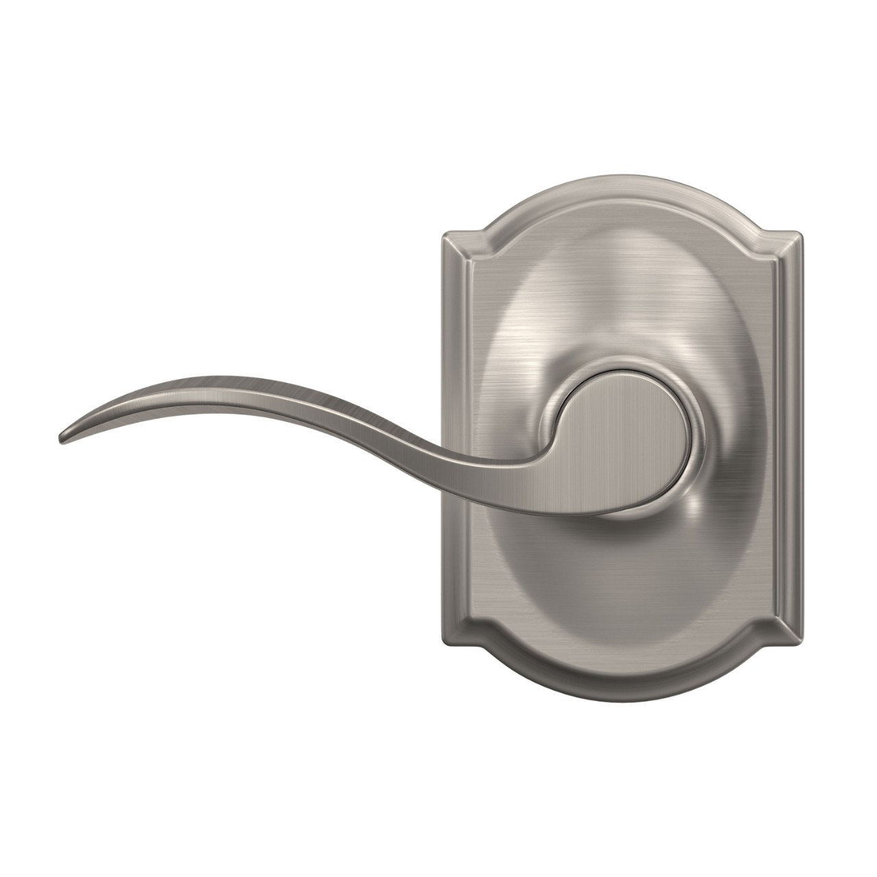 Accent Lever Hall & Closet Lock with Camelot Trim