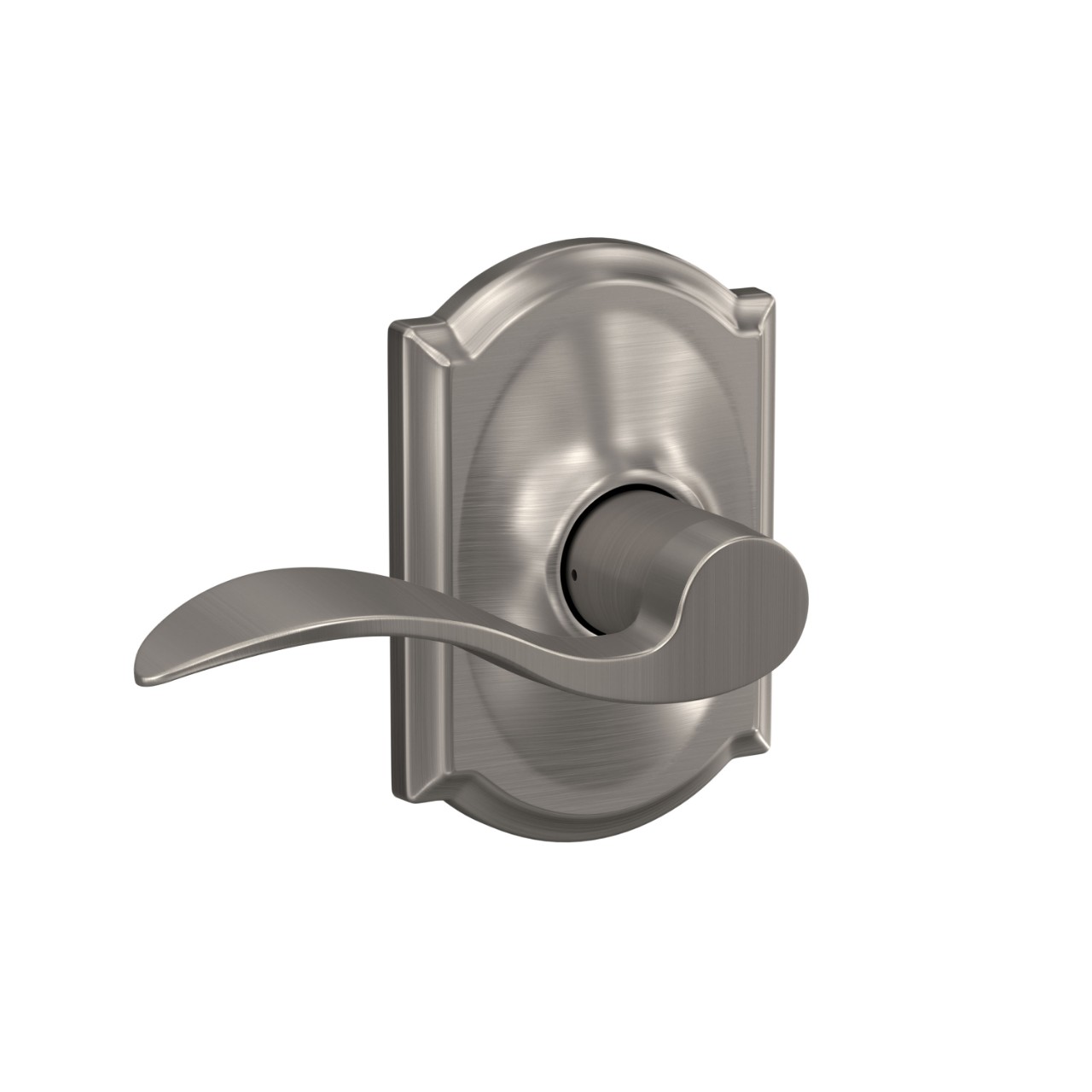 Accent Lever Hall & Closet Lock with Camelot Trim
