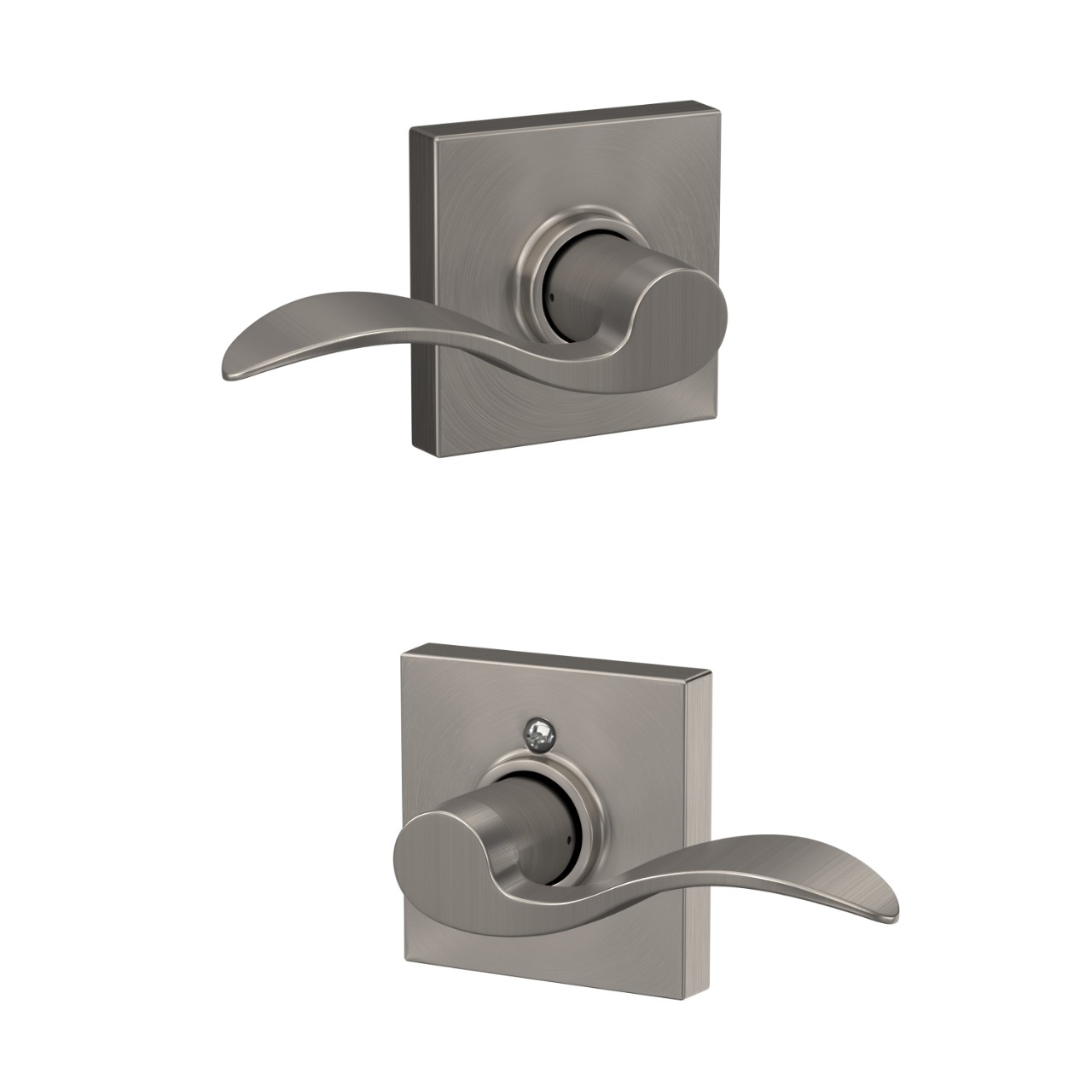 Accent Lever Hall & Closet Lock with Collins Trim