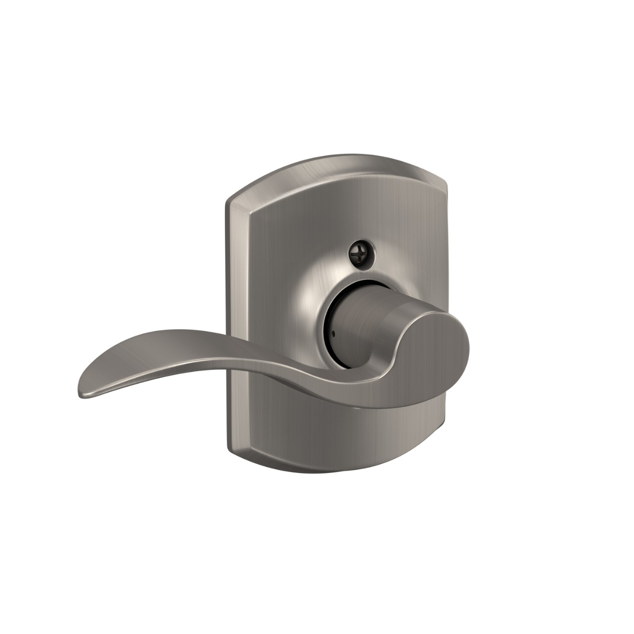 Accent Lever Hall & Closet Lock with Greenwich Trim