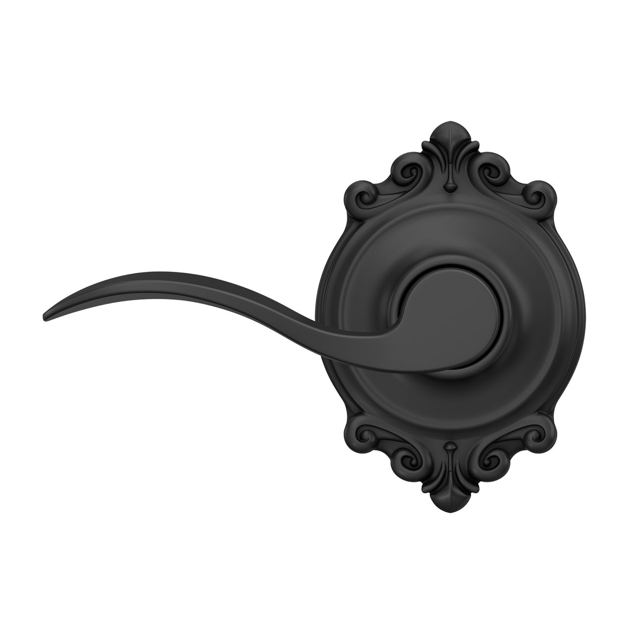 Accent Lever Hall & Closet Lock with Brookshire Trim