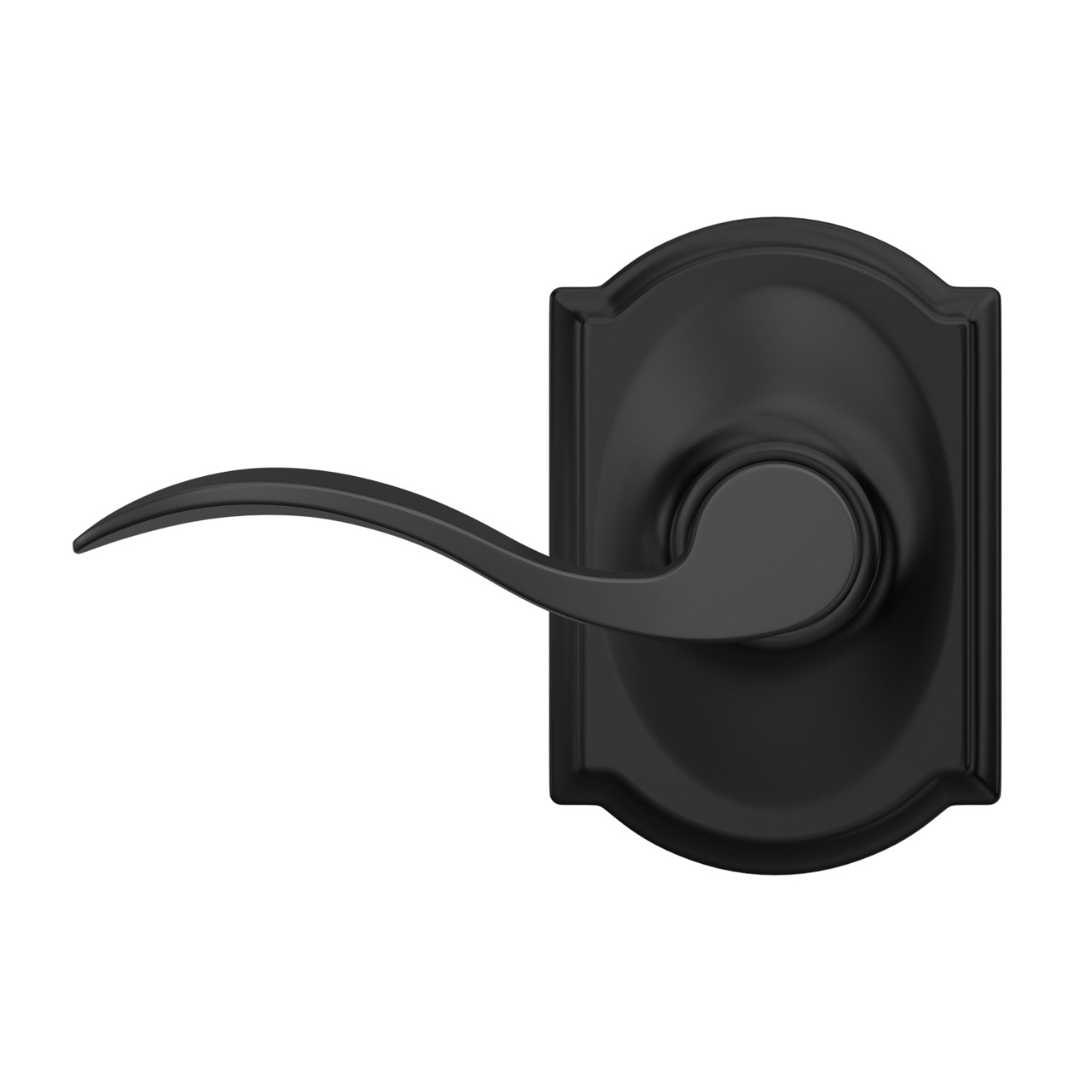 Accent Lever Hall & Closet Lock with Camelot Trim