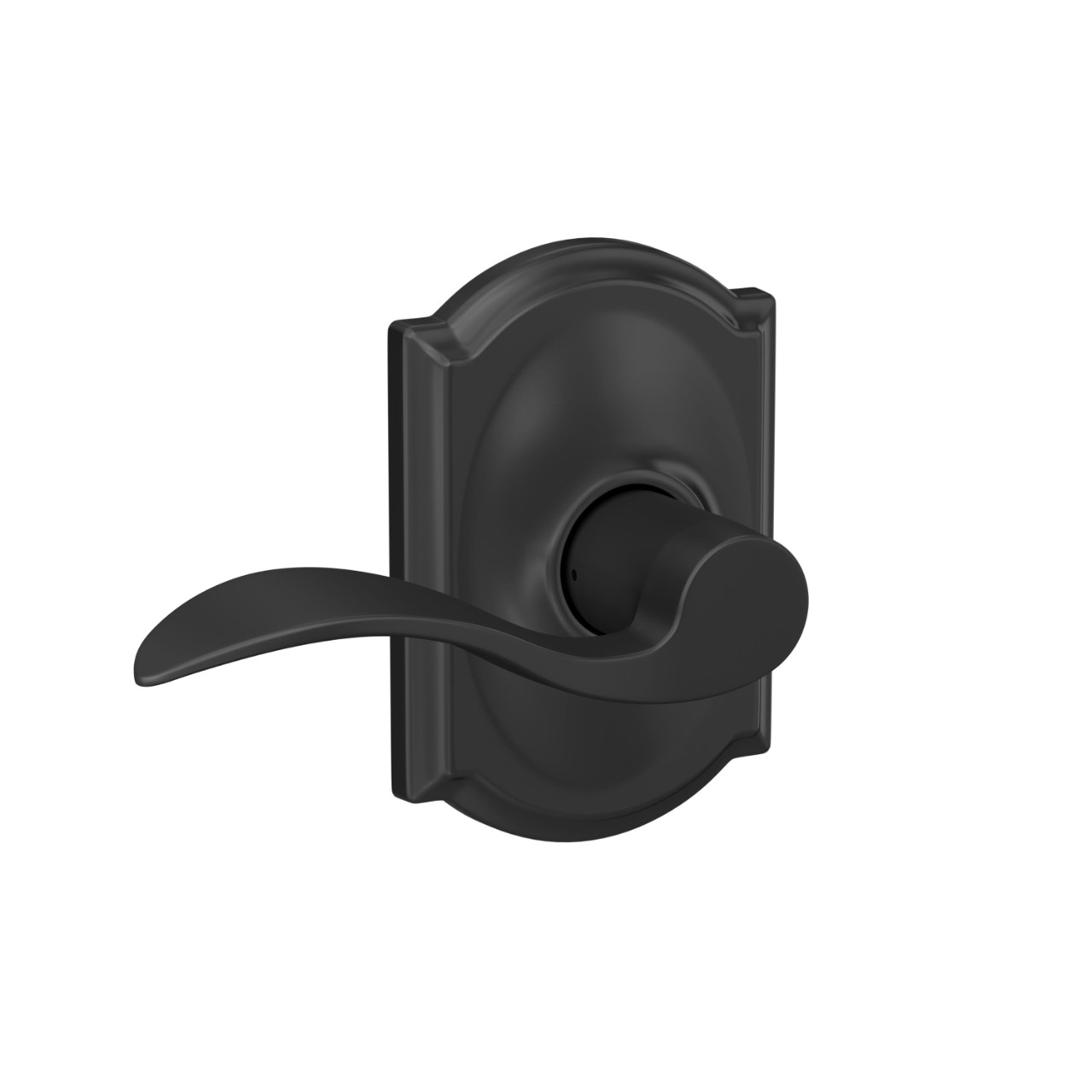 Accent Lever Hall & Closet Lock with Camelot Trim