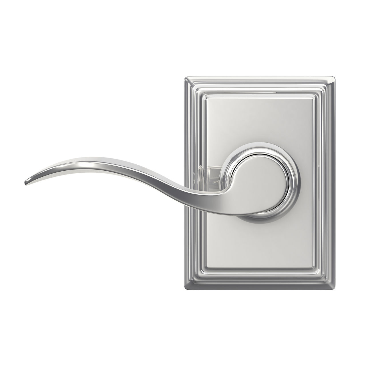 Accent Lever Hall & Closet Lock with Addison Trim