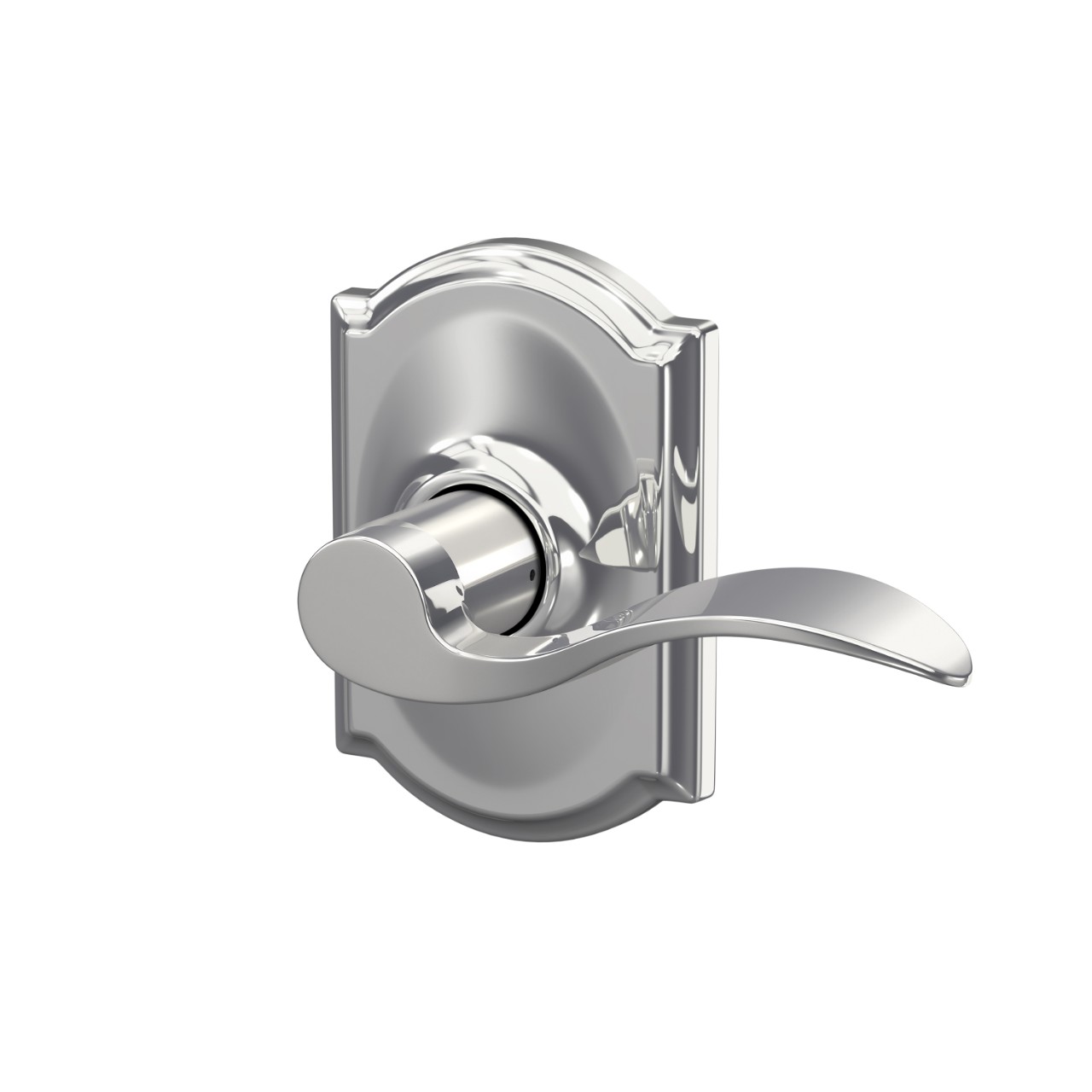 Accent Lever Hall & Closet Lock with Camelot Trim