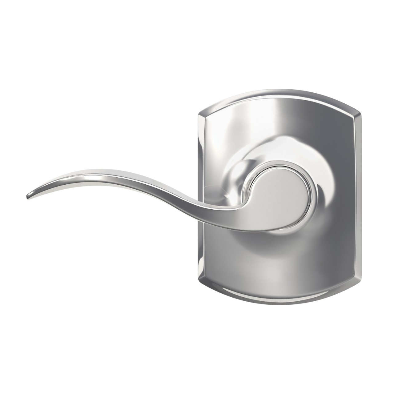 Accent Lever Hall & Closet Lock with Greenwich Trim