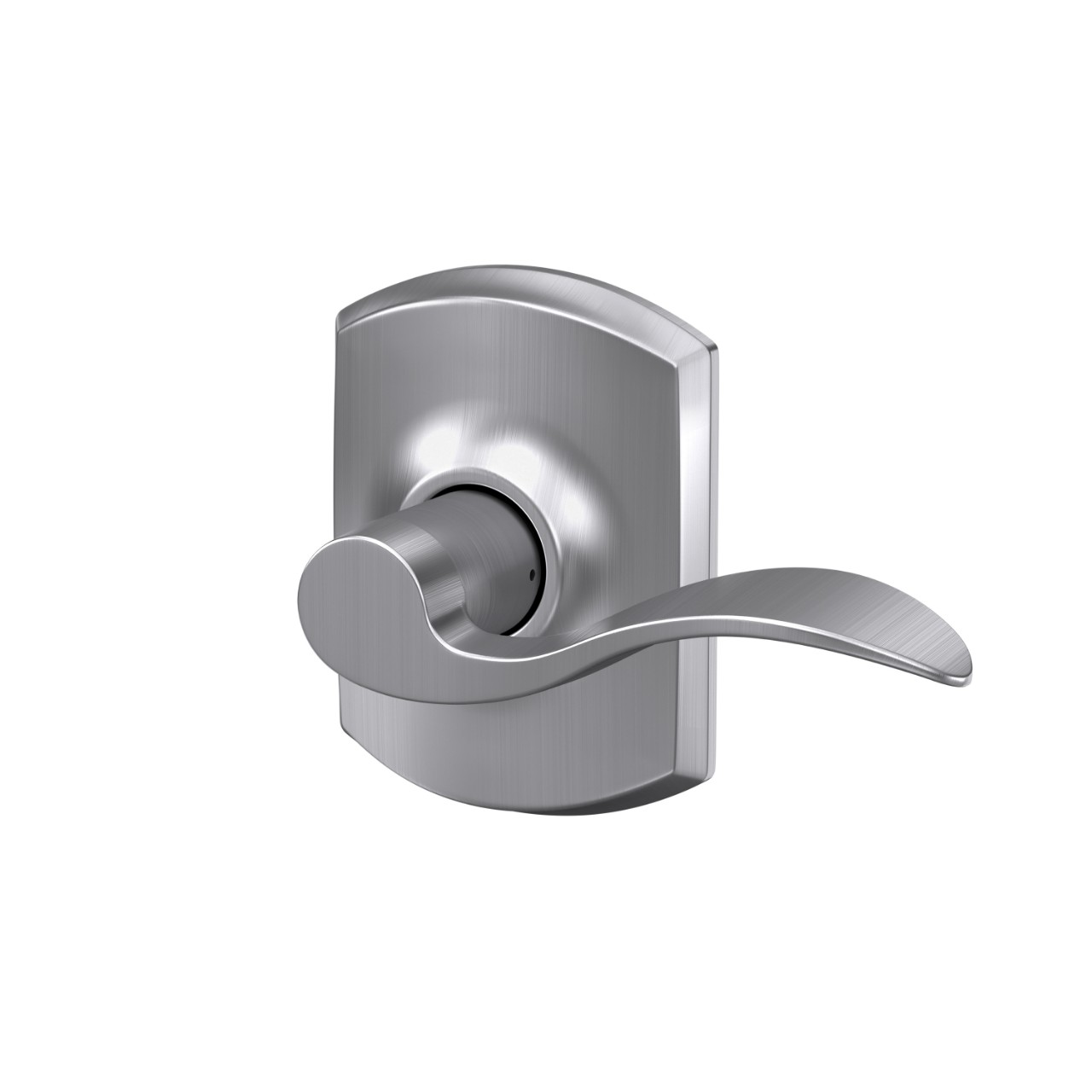 Accent Lever Hall & Closet Lock with Greenwich Trim